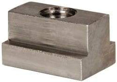 Gibraltar - 1/2-13 Blind Tapped T Slot Nut - 9/16" Slot Width, 7/8 x 11/32" Base Width x Height, 1-1/4 x 3/4" OAL x Height - Eagle Tool & Supply