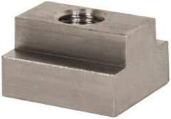 Gibraltar - 1/2-13 Blind Tapped T Slot Nut - 5/8" Slot Width, 1-1/8 x 7/16" Base Width x Height, 1-1/4 x 3/4" OAL x Height - Eagle Tool & Supply