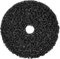 3M - 4" Very Coarse Grade Silicon Carbide Deburring Disc - 5/8" Center Hole, Arbor Connection, Black, 6,000 Max RPM - Eagle Tool & Supply