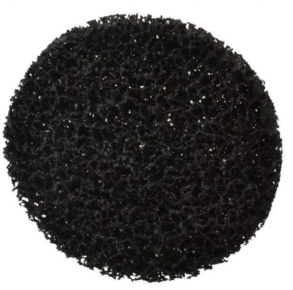 3M - 5" Very Coarse Grade Silicon Carbide Deburring Disc - 1/2" Center Hole, Arbor Connection, Black, 5,000 Max RPM - Eagle Tool & Supply