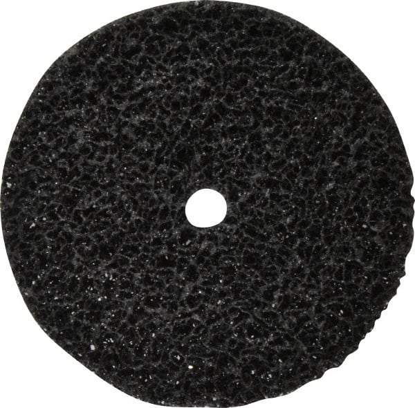 3M - 6" Very Coarse Grade Silicon Carbide Deburring Disc - 5/8" Center Hole, Arbor Connection, Black, 4,000 Max RPM - Eagle Tool & Supply