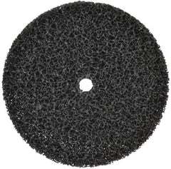 3M - 7" Very Coarse Grade Silicon Carbide Deburring Disc - 5/8" Center Hole, Arbor Connection, Black, 3,300 Max RPM - Eagle Tool & Supply