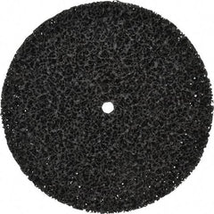 3M - 8" Very Coarse Grade Silicon Carbide Deburring Disc - 1/2" Center Hole, Arbor Connection, Black, 3,000 Max RPM - Eagle Tool & Supply