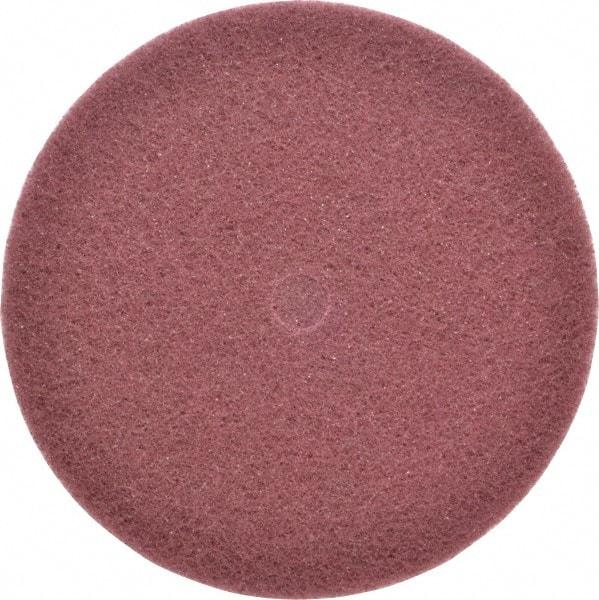 3M - 8" Very Fine Grade Aluminum Oxide Deburring Disc - 3/4" Center Hole, Arbor Connection, Maroon, 3,000 Max RPM - Eagle Tool & Supply