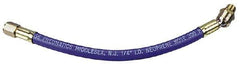 Coilhose Pneumatics - 3/8" ID 1' Long Lead-In Whip Hose - FNPT x MNPT Ball Swivel Ends, 300 Working psi, -40 to 212°F, 1/4" Fitting, - Eagle Tool & Supply
