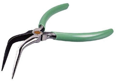 Xcelite - 6" Long, 23/64" Jaw Length, Smooth Jaw, Long Nose/Bent Nose Plier - Eagle Tool & Supply