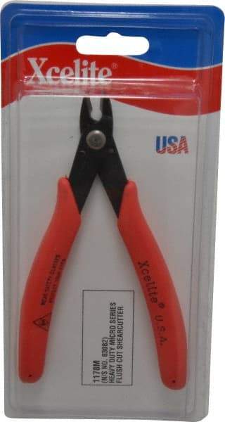 Xcelite - 143mm OAL, 14 AWG Capacity, Diagonal Cutter - 13/32" Jaw Length x 14mm Jaw Width, Standard Head - Eagle Tool & Supply