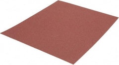 Made in USA - 120 Grit, Aluminum Oxide Adhesive Backed Sanding Sheets - Cloth, 9" x 11", Fine Grade, J Weighted Backing - Eagle Tool & Supply