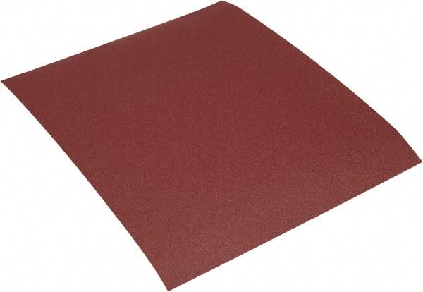 Made in USA - 180 Grit, Aluminum Oxide Adhesive Backed Sanding Sheets - Cloth, 9" x 11", Very Fine Grade, J Weighted Backing - Eagle Tool & Supply