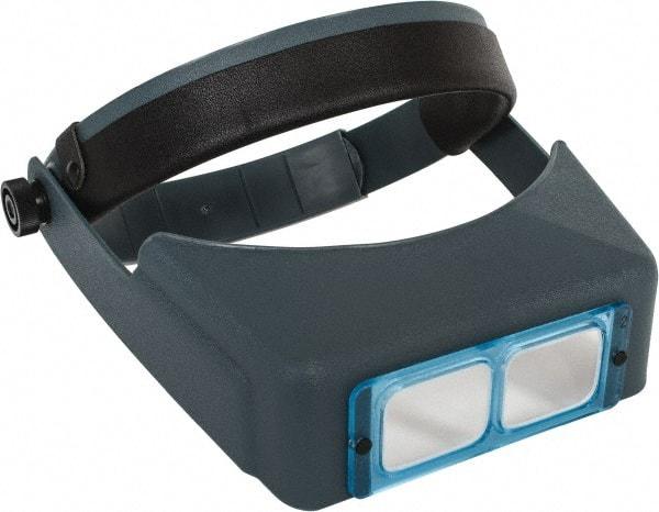 Made in USA - 1.5x Magnification, Optical Glass, Rectangular Magnifier - Headband Mount, 20 Inch Focal Distance - Eagle Tool & Supply