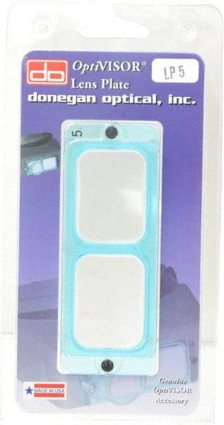 Made in USA - 2.5x Magnification, Magnifier Lens Plate - 8" Focal Distance, Use with Optivisor - Eagle Tool & Supply