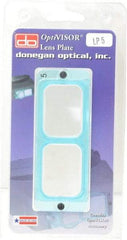 Made in USA - 2.5x Magnification, Magnifier Lens Plate - 8" Focal Distance, Use with Optivisor - Eagle Tool & Supply