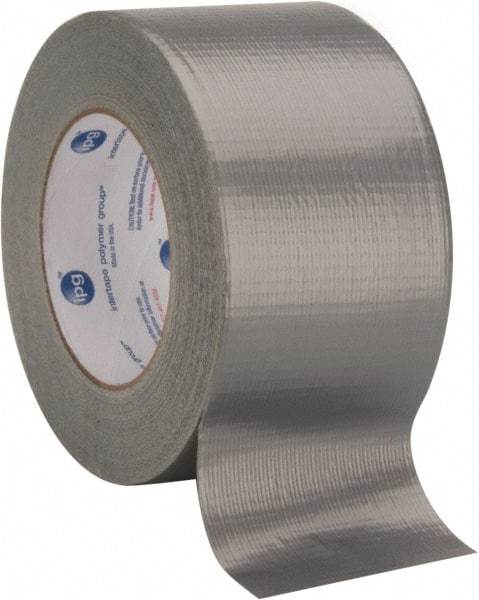 Intertape - 3" x 55m Silver Duct Tape - 7 mil, Rubber Adhesive, Polyethylene Film Backing, 17 Lb/ln Tensile Strength, Series AC10 - Eagle Tool & Supply