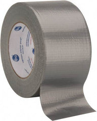 Intertape - 3" x 55m Silver Duct Tape - 7 mil, Rubber Adhesive, Polyethylene Film Backing, 17 Lb/ln Tensile Strength, Series AC10 - Eagle Tool & Supply