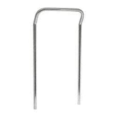 Value Collection - 18" Wide, 34" High, Open Shelving U-Shaped Handle - Chrome Finish, 4" Deep, Use with NuLine Units - Eagle Tool & Supply