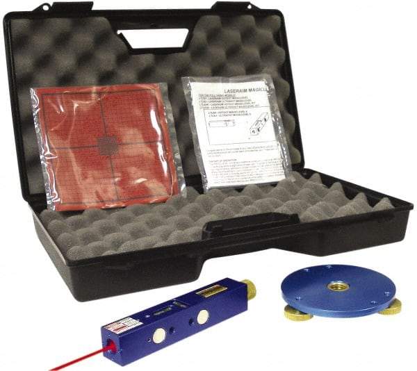 Laseraim - 500 Ft. Max Measuring Range, Red Beam Laser Level Kit - Includes Carry Case, LTA3 Targets, LTAL1 Tripod Mount and Magic Level - Eagle Tool & Supply