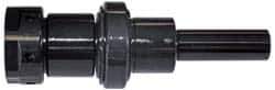 Parlec - Straight Shank, Series DA180, Double Angle Reamer Collet Chuck - 5.06 Inch Projection, 1/4 to 3/4 Inch Collet Capacity, Through Coolant - Exact Industrial Supply