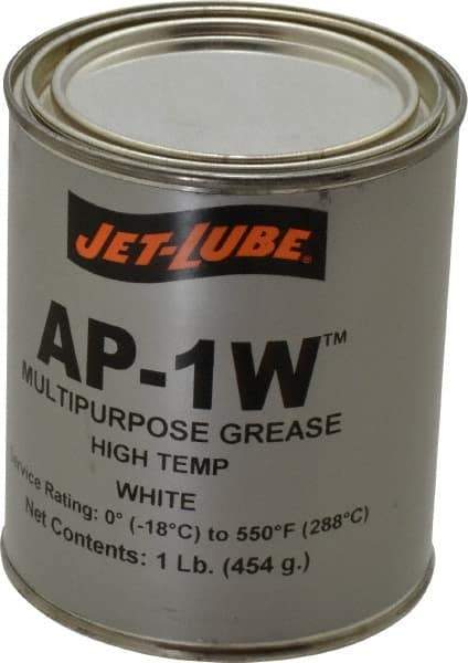 Jet-Lube - 1 Lb Can High Temperature Grease - White, High Temperature, 550°F Max Temp, NLGIG 2, - Eagle Tool & Supply