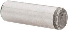 Value Collection - 5/16" Diam x 2" Pin Length Grade 8 Alloy Steel Pull Out Dowel Pin - 1 Rounded & 1 Threaded End - Eagle Tool & Supply
