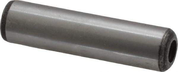 Value Collection - 1/2" Diam x 2" Pin Length Grade 8 Alloy Steel Pull Out Dowel Pin - 1 Rounded & 1 Threaded End - Eagle Tool & Supply