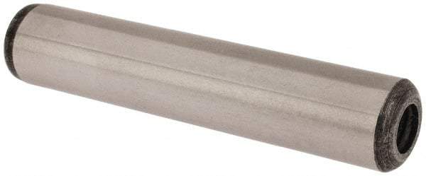 Value Collection - 1/2" Diam x 2-1/2" Pin Length Grade 8 Alloy Steel Pull Out Dowel Pin - 1 Rounded & 1 Threaded End - Eagle Tool & Supply