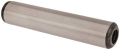 Value Collection - 1/2" Diam x 2-1/2" Pin Length Grade 8 Alloy Steel Pull Out Dowel Pin - 1 Rounded & 1 Threaded End - Eagle Tool & Supply