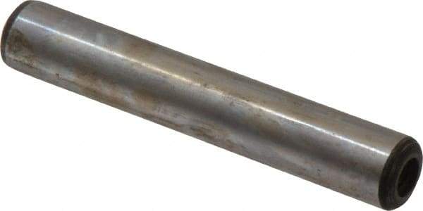 Value Collection - 1/2" Diam x 3" Pin Length Grade 8 Alloy Steel Pull Out Dowel Pin - 1 Rounded & 1 Threaded End - Eagle Tool & Supply