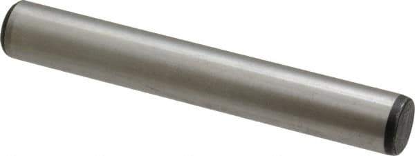 Value Collection - 1/2" Diam x 3-1/2" Pin Length Grade 8 Alloy Steel Pull Out Dowel Pin - 1 Rounded & 1 Threaded End - Eagle Tool & Supply