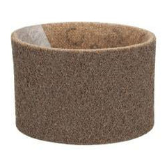 3M - 3-1/2" Wide x 15-1/2" OAL, Aluminum Oxide Abrasive Belt - Aluminum Oxide, Coarse, Nonwoven, Series SC-BS - Eagle Tool & Supply