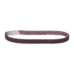 Norton - 1/2" Wide x 18" OAL, Aluminum Oxide Abrasive Belt - Aluminum Oxide, Medium, Nonwoven, Series STE - Eagle Tool & Supply