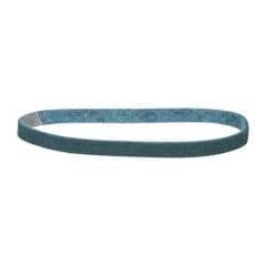 3M - 1/2" Wide x 18" OAL, Aluminum Oxide Abrasive Belt - Aluminum Oxide, Very Fine, Nonwoven, Series SC-BS - Eagle Tool & Supply