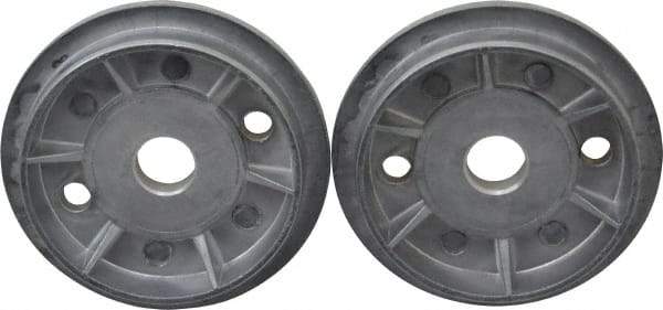 3M - Deburring Wheel Flange - Compatible with 3" Diam x 5/8" Hole Deburring Wheels - Eagle Tool & Supply