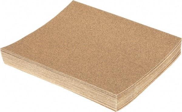 Value Collection - 60 Grit, Aluminum Oxide Sanding Sheet - 11" Long x 9" Wide, Medium Grade, D Weighted Paper Backing - Eagle Tool & Supply