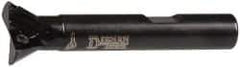 Dorian Tool - 60° Included Angle, 3/4 Inch Max Cutting Diameter, 2 Inserts, 3/8 Inch Shank Diameter, TDEX 110204-EN Insert Style, Indexable Dovetail Cutter - 2.39 Inch Overall Length - Eagle Tool & Supply