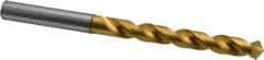 OSG - 9.4996mm 120° Vanadium High Speed Steel Jobber Drill - TiN Finish, Right Hand Cut, Spiral Flute, Straight Shank, 131mm OAL, Standard Point - Eagle Tool & Supply