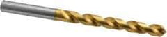 OSG - 9.75106mm 120° Vanadium High Speed Steel Jobber Drill - TiN Finish, Right Hand Cut, Spiral Flute, Straight Shank, 137mm OAL, Standard Point - Eagle Tool & Supply