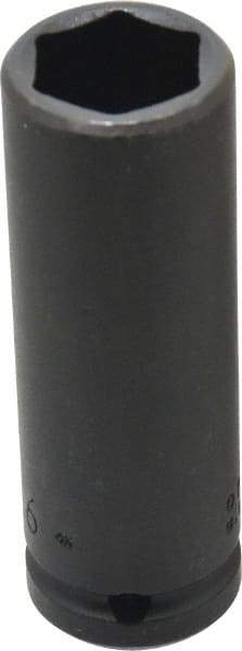 Proto - 3/4" Drive 15/16" Deep Thin Wall Impact Socket - 6 Points, 4" OAL - Eagle Tool & Supply