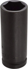 Proto - 3/4" Drive 1-1/8" Deep Thin Wall Impact Socket - 6 Points, 4" OAL - Eagle Tool & Supply