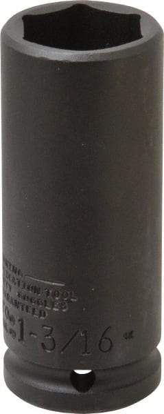 Proto - 3/4" Drive 1-3/16" Deep Thin Wall Impact Socket - 6 Points, 4" OAL - Eagle Tool & Supply
