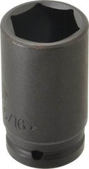 Proto - 3/4" Drive 1-5/16" Deep Thin Wall Impact Socket - 6 Points, 3-1/4" OAL - Eagle Tool & Supply