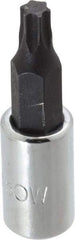 Proto - 1/4" Drive, T30 Torx Bit Socket - 1-3/4" OAL - Eagle Tool & Supply
