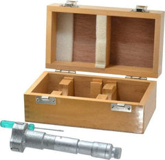 SPI - 2 to 2.4", 3.54" Gage Depth, Mechanical Inside Hole Micrometer - 0.0002" Graduation, 0.00025" Accuracy, Ratchet Stop Thimble - Eagle Tool & Supply