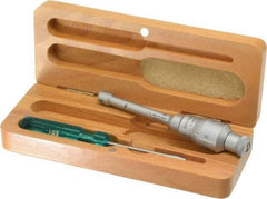 SPI - 0.35 to 0.425", 2" Gage Depth, Mechanical Inside Hole Micrometer - 0.0001" Graduation, 0.0001" Accuracy, Ratchet Stop Thimble - Eagle Tool & Supply