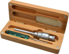 SPI - 0.275 to 0.35", 2" Gage Depth, Mechanical Inside Hole Micrometer - 0.0001" Graduation, 0.0002" Accuracy, Ratchet Stop Thimble - Eagle Tool & Supply