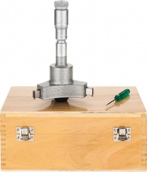 SPI - 5 to 6", 5.51" Gage Depth, Mechanical Inside Hole Micrometer - 0.0002" Graduation, 0.0004" Accuracy, Ratchet Stop Thimble - Eagle Tool & Supply