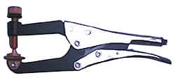 Grip-On - 12" OAL Standard Jaw Spindle C-Clamp Weld Locking Pliers - Exact Industrial Supply