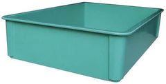 MFG Tray - 400 Lb Load Capacity Green Fiberglass Tote Container - Stacking, 25.8" Long x 17.8" Wide x 6" High - Eagle Tool & Supply