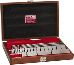 Starrett - 81 Piece, 0.05 to 4", Grade 0, Steel Gage Block Set - Square - Eagle Tool & Supply