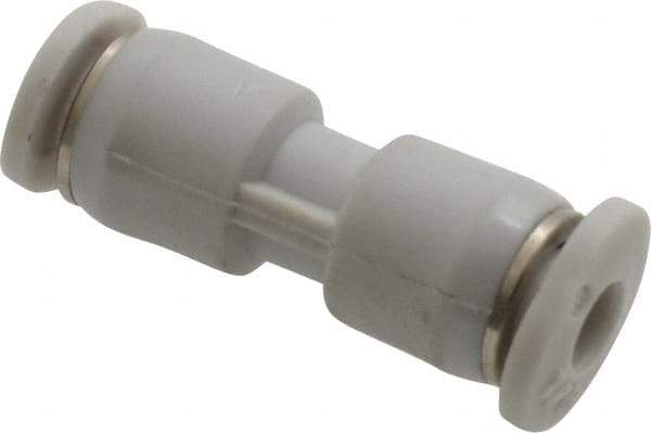 Norgren - 1/8" Tube OD, Brass Push-to-Connect Tube Union - Tube to Tube Connection, 145 Max psi, Nitrile O-Ring, 0 to 175°F Working Temp - Eagle Tool & Supply