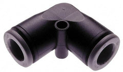 Norgren - 1/8" Tube OD, Brass Push-to-Connect Tube Union Elbow - Tube to Tube Connection, 150 Max psi, Nitrile O-Ring, 0 to 175°F Working Temp - Eagle Tool & Supply